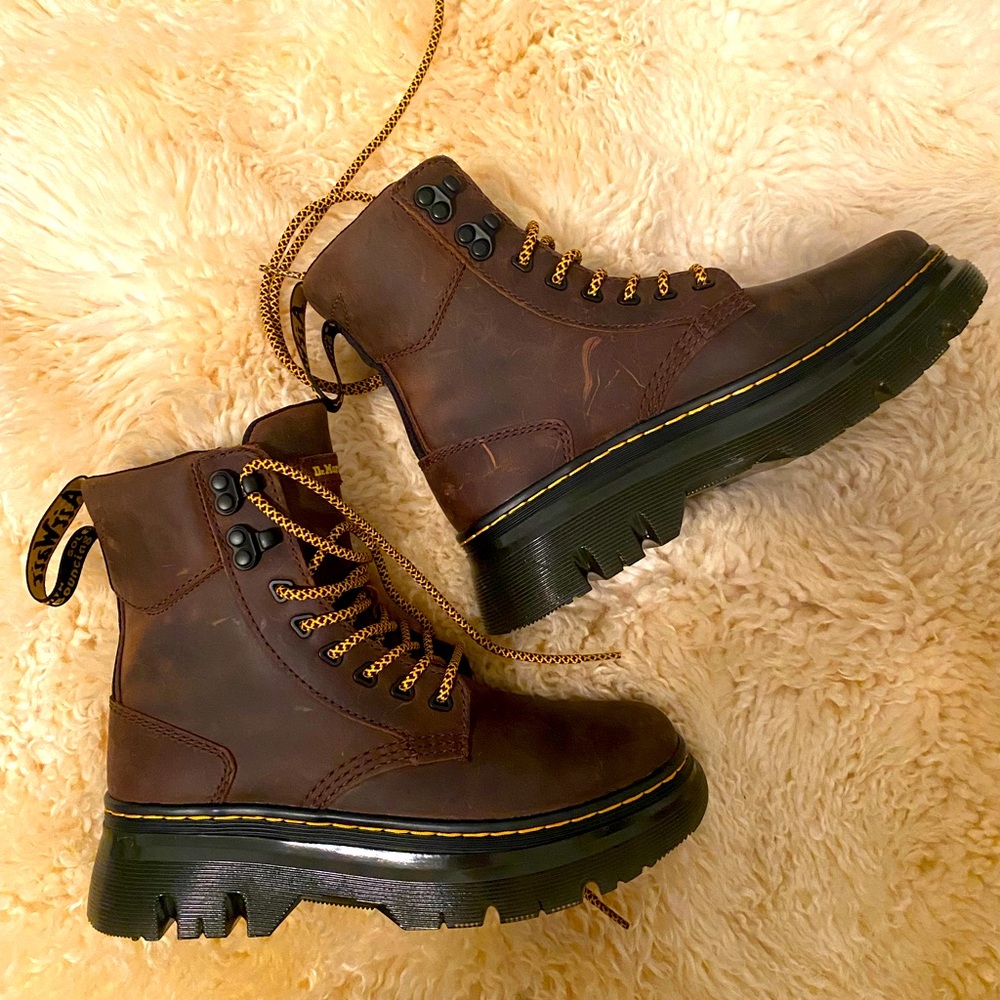 Dr. Marten Platform Tarik Utility Boot Crazy Horse Leather